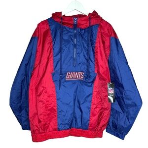 New York Giants Windbreaker Pullover Jacket Large